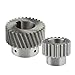 Bevel Gear, Industrial Machinery Pinion 1pc Engraving Machine Left Spiral Gear 1.25 30 Teeth Hole Diameter 20mm Fine Freestanding Wheels for Planetary Reducer CNC Parts (Color