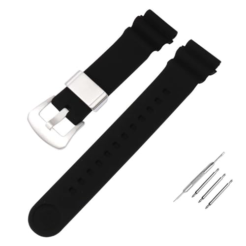 Bracelet en silicone de qualité supérieure pour Seiko Abalone 20mm