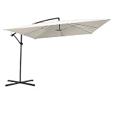 AMPIA ZONA D'OMBRA - Ombrellone decentrato Manresa con copertura da 3 x 3 metri ideale per creare una grande area ombreggiata in giardino, terrazza, patio, bordo piscina e spazi outdoor, offrendo comfort e protezione durante le giornate più calde.