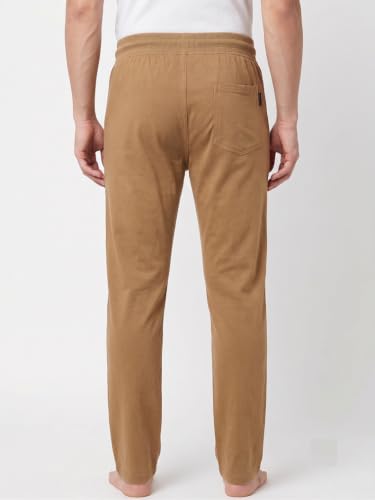 Image of Men's Regular Fit PC Denim-Look Track Pants| Lightweight & Breathable Cotton Fabric| Perfect for Casual Outings, Lounge & Night Wear (PC-Denim)