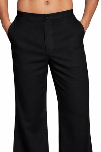 Image of Men's White Korean Cotton Pant | Baggy Pajama for Kurta | Loose Fit Pajama for Kurta |