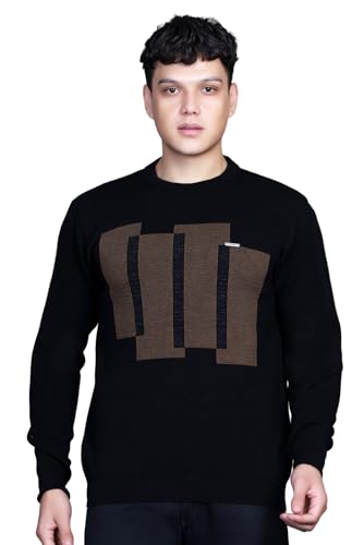 Image of GODFREY Full Sleeve Woolen Sweater for Man Winter Wear - Round Neck Pullover Regular Fit