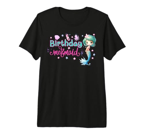 Birthday Mermaid Premium Tri-blend T-Shirt