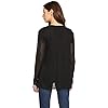 Volcom Women's Go Go Wrap Open Front Cardigan Sweater, black, Small