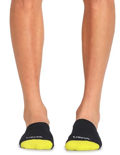 Image of U.S. POLO ASSN. Men's ES004 Terry Finish No Show Socks - Pack Of 3