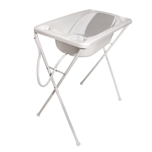 Banheira Infantil Para Bebê Acqua Trio Até 20Kg Com Suporte 7065 (Branco)