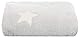 Brandsseller Wohndecke Flanell -Glow in The Dark - Leucht Sterne 150x200 cm Hellgrau