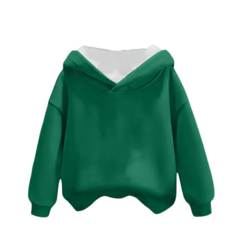 Sweatshirts For Teen Girls Loose Long Sleeve Fall Pullover Shirt Oversized Fleece Drop Shoulder Sweatshirt Cute Outfit