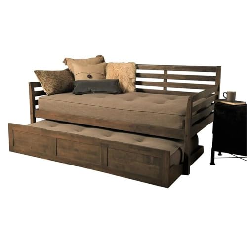 Kodiakfurnituretwinsizedaybedwithtrundleinwoodinbrownnoboxspringneededeasyassembly Urban Country Home Decor Kodiak furniture twin size daybed with trundle in wood in brown no box spring needed easy assembly urban country home decor