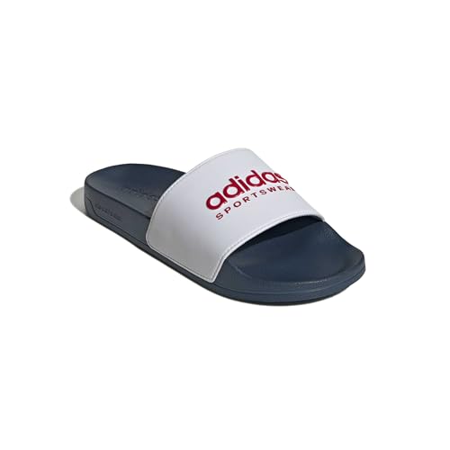 Image of adidas Mens Adilette Shower Arsenal Slides Casual Sandals Casual - Red
