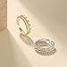 925 Sterling Silver Thumb Ring for Women Dainty Stackable Gold Ring Handmade Twist Stacking Ring Friendship Ring (Gold)