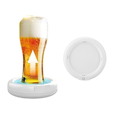 V BESTLIFE Ultrasonic Beer Foamer Machine, 3.7V 110KHZ USB Ultrasonic Beer Bubbler Maker with Built-in 1800mah Lithium Battery for Family Gatherings, Business Meetings, Bars Cover