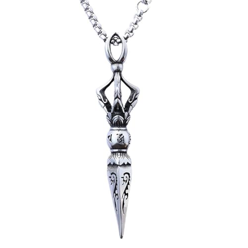 Collier homme Vajra acier inoxydable : le cadeau de Saint-Valentin punk et rétro parfait