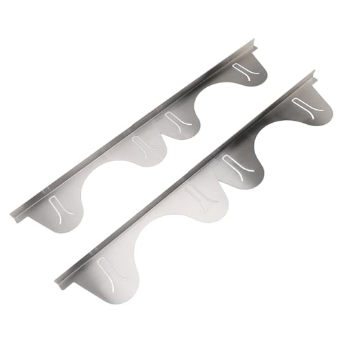 2 cubiertas para huecos de estufa de acero inoxidable, kit de molduras para horno, protector retráctil para huecos de estufa, para encimera de cocina, de 35 a 70 cm, fácil