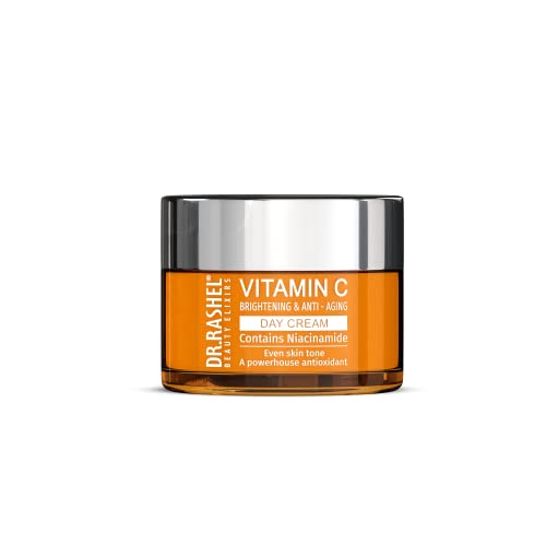 DR.RASHEL Vitamin C Day Cream For Women and Men | All Skin Types |Soft and Healthy Skin | Repairing & Nourishment | Deep Hydration & Moisturization | 100% Vegan | Paraben Free, Pack of 1