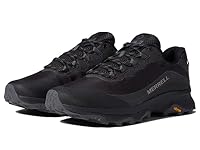Merrell Men's Moab Speed Hiking Shoe, Black/Asphalt, US 12