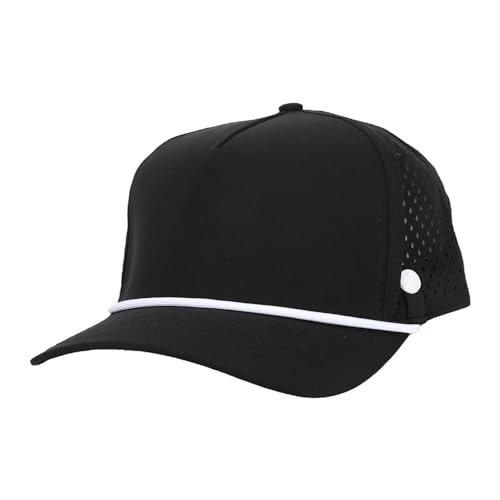 Image of ANKOR Performance Golf Rope Hat - UPF 50 Water Resistant Lightweight Thermoflex Snapback, Men's Hat Golf Tee Design Holder