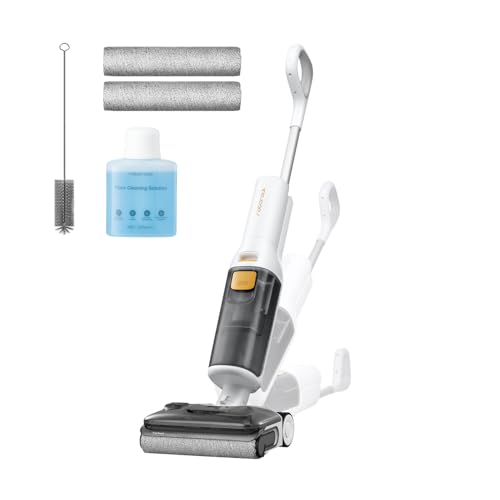 roborock F25 GT Gen2 Set Aspirapolvere e Lavapavimenti Senza Fili | Pulizia Completa 20 kPa, Autopulizia ad Alta Temperatura fino a 90 °C, Inclinazione 180°, Pulizia a Doppio Bordo Pavimenti