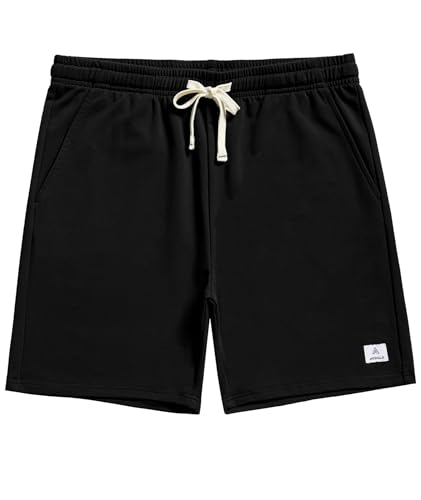 Mens Cotton Sweat Shorts Lounge Casual 7