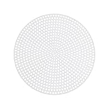 Grille ronde en plastique : convient aux fils de laine ou à la laine d'environ 25 mm, maille en plastique DIY