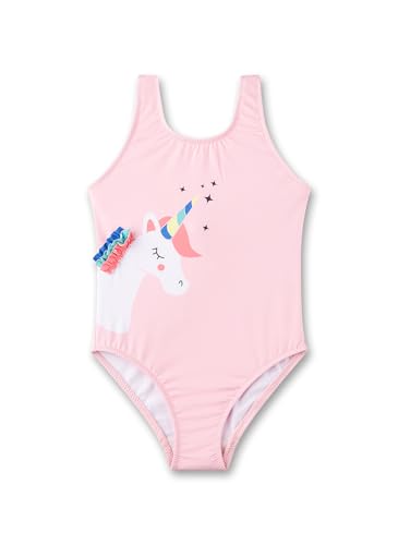 Sanetta Mädchen-Badeanzug rosa Einhorn | Bequemer und praktischer Badeanzug aus recyceltem Polyester-Mix für Mädchen. Bademode für Kinder