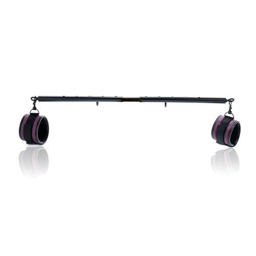 Spreader Bar Heavy Duty Stainless Steel Expandable with 2pcs PU Adjustable Straps Sports Aid Training Fitness Gear Pilates Aid Kit Home Indoor Sports Yoga Set
