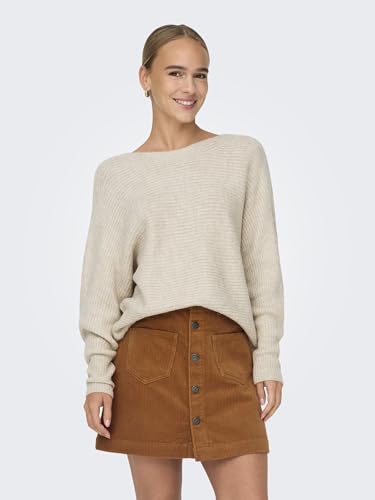 ONLY Female Strickpullover Batwing XL Ecru, Onldaniella L/S Pullover KNT Noos – Ansicht 2