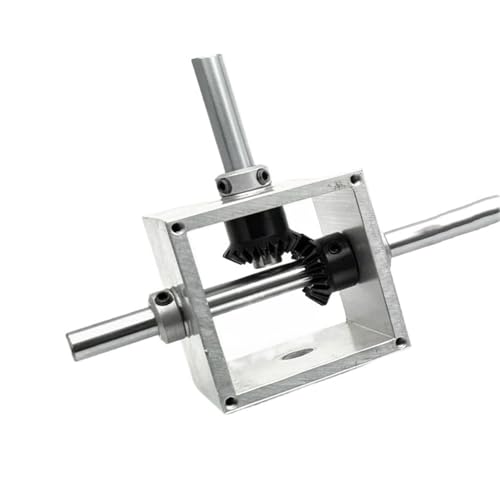 Gearbox 1M 20T Bevel Gear Steering Gearbox 8mm Shaft 90 Degree Gear Box 1:1 Transmission Reversing Angle Device CW CCW Steering Direction