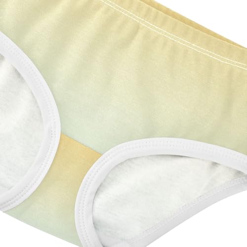 Joisal Yellow Light Cyan Gradient Toddler Girls Underwear 2t Cotton Little Girl Panties Designer Briefs Undies Kids4