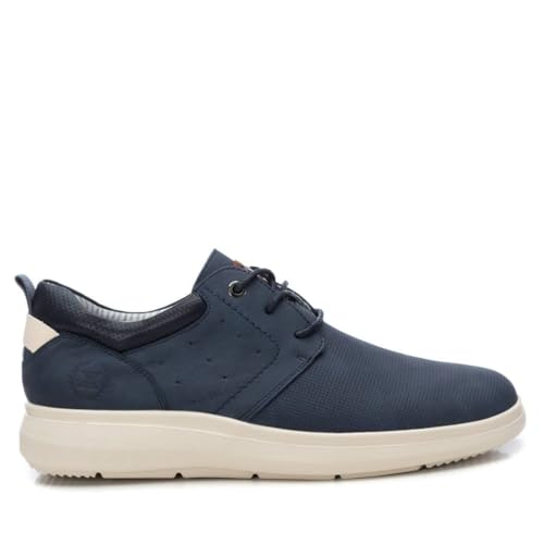 XTI - Zapato Hombre Navy - Calzado Cómodo y Versátil - Moda Casual - Modelo 14376002 (Talla 43)