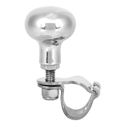 Cocoarm Perilla de Volante de Acero Inoxidable 316, Herramienta de Volante de Fácil Instalación para Barcos y Yates, Se Adapta a con Borde de 5/8 a 1 Pulgada