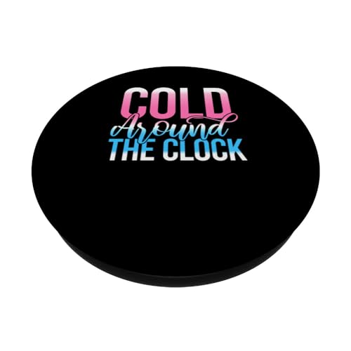 Cold Around The Clock PopSockets Swappable PopGrip, Black - Image 2