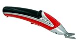 Dr. Snipper - Cordless Electric Scissors wExtra Long-Life Lithium Battery - 8.4 Volt Cordless Scissors, Fabric Scissors, All-Purpose Electric Cutter for Fabric, Paper, Cardboard, Blister Pack (Vibrant Red)