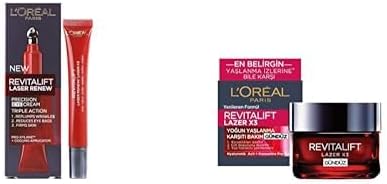 L’Oréal Paris Revitalift Lazer X3 Yaşlanma Karşıtı Göz Bakım Kremi (15 ml) + Revitalift Lazer X3 Yoğun Yaşlanma Karşıtı Gündüz Bakım Kremi (50 ml)