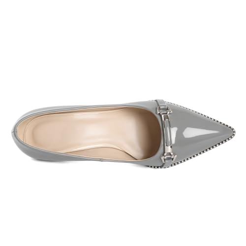 Image of Women's High Heel Pumps Stiletto Heel Pumps for Women Pointed Toe Heels Elegant Classic 3.5 Inch Beaded Pumps