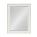 Kate and Laurel Alysia Decorative Frame Rectangle Wall Mirror, 22.5x28.5 White