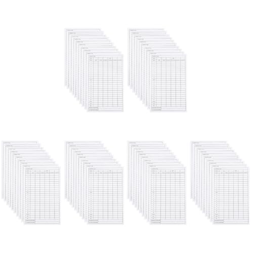 Carnet de score de compétition golf lot de 60 fiches papier pour suivi des statistiques