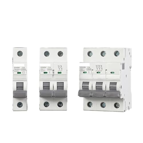 Disjoncteur miniature pour éviter les surcharges électriques courbe CA 2 pôles 6A