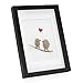 Produktbild 3D-Bilderrahmen zum Befüllen A4 21x30 cm, Schwarz, Bilderrahmen tief mit Passepartout, Objektrahmen für Gegenstände, stabiles MDF-Holz mit Echtglas - perfekt zum Basteln und als Geschenk