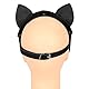 Moinha Katzenmaske Sexy PU Leder BDSM Fuchs Masken Damen Maskerade Bondage Maske Catwoman Maske Damen Katze Mask Halbgesichtsmaske Maskenball Augenmaske Adult Sex Produkte SM Sexspielzeug (Schwarz)