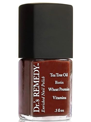 Dr’s Remedy Enriched Nail Polish: Non Toxic, All Natural, and Organic - Doctor Formulated: Strengthens, Restores, Heals, and Protects '24-Free' - BALANCE Brick Red