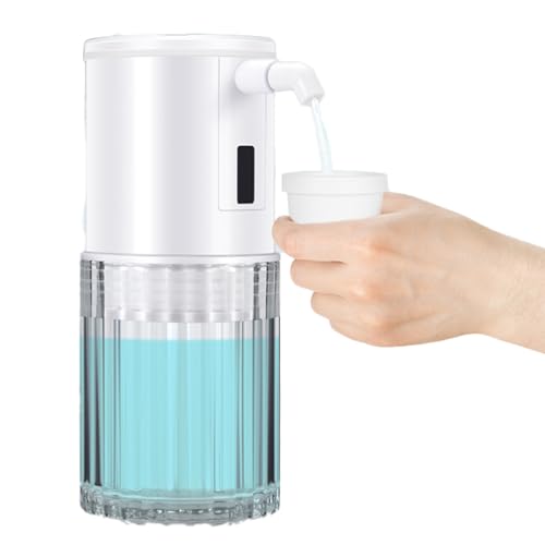 Dispensador automático de Enjuague bucal: ABS, contenedor de Enjuague bucal del Sensor de encimera de Vidrio | Dispositivo de Cuidado orl Inteligente con Sensor infrarrojo | Unidad de líquido automát