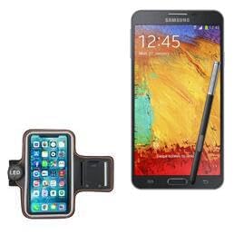 BoxWave Case Compatible with Galaxy Note 3 Neo - JogBrite Sports Armband, High Visibility Safety Light LED Runners Armband - Bold Orange