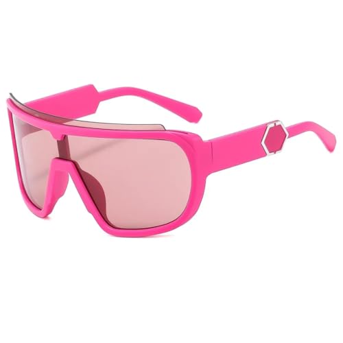 Lunettes de soleil pour femmes et hommes vintage punk luxe surdimensionnées grand format