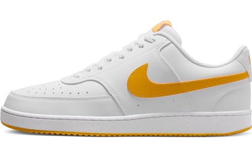 Nike Sneaker Court Vision Lo Nn ESS, White/University Gold, HF1744-100, 46 EU (M 12 US)