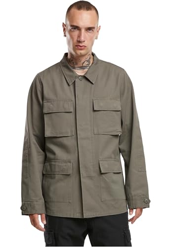 Brandit Veste Militaire Homme Veste mi-saison olive L 100% Coton