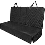 HYLLYP Funda Protectora de Asiento Trasero de Coche para Hyundai Tucson NX4 2021-2024, Protector de Asiento Trasero de Coche Impermeable Antideslizante para Perros y Gatos-Negro