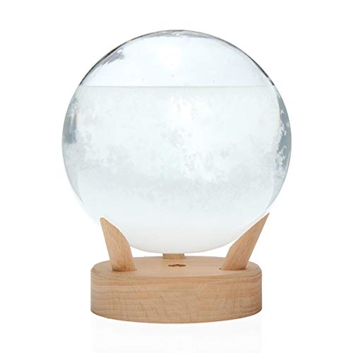 Storm Glass Weather Forecaster Stylish Decorative Circular Shape Barometer