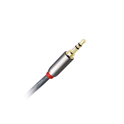 Image of C & E CNE723112 1.5 FT(0.4 M) 3.5mm Aux Male to Female Extension Stereo Audio Cable Grey (1.5 Feet /0.4 Meters) Compatible for iPhone, iPad or Smartphones, Tablets, Media Players (2 Pack)