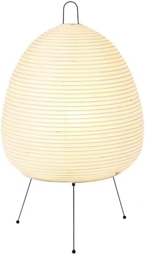 YANROSE Lampada Lanterna di Carta, Lampada da Terra con treppiede, Lampada da Tavolo in Carta di Riso Bianca, Lampada da Tavolo, Comodino, Soggiorno, Sala da Pranzo, Arredamento for Studio